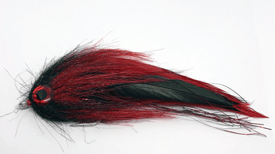 GT Brush Saltwater fly Red & Black