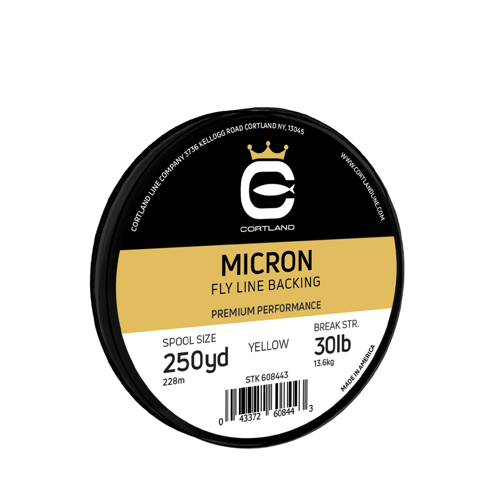 cortland fly reel backing Micron Fly Line Backing White